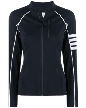 Thom Browne Compression Zip-Up 4-Bar Jacket - Blue