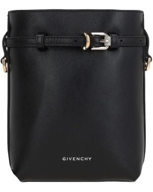 Givenchy Buckle Detailed Crossbody Bag - Black