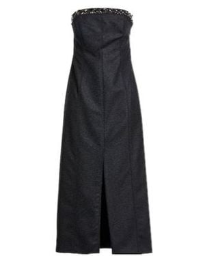 Brunello Cucinelli Sleeveless Off-Shoulder Dress - Black