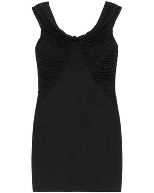 Max Mara Off-Shoulder Mini Dress - Black