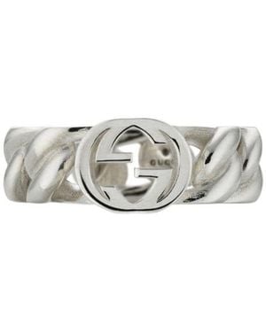 Gucci Interlocking Ring - White