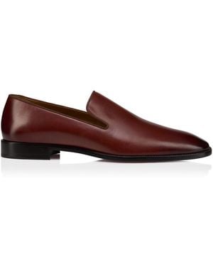Christian Louboutin Danny Flex Leather Loafers - Brown