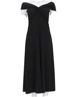 MICHAEL Michael Kors Ruched Off-Shoulder Dress - Black
