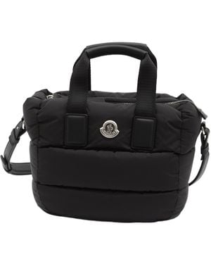 Moncler Caradoc Logo Patch Mini Tote Bag - Black