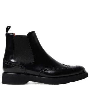 Church's Brogue Detailed Ankle Boots - Black