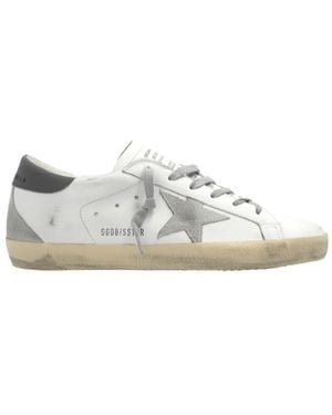 Golden Goose Super Star Lace-Up Trainers - White