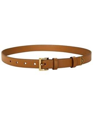 Prada Logo Belt - White