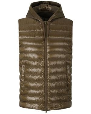 Herno Padded Hooded Gilet - Green