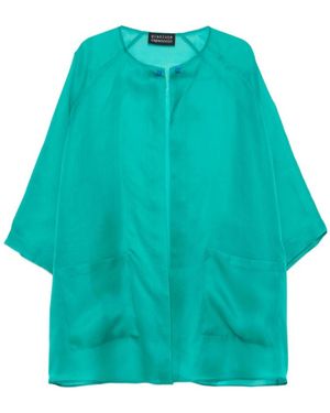Gianluca Capannolo Silk Coat - Blue