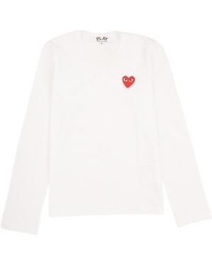 COMME DES GARÇONS PLAY Logo T-Shirt - White