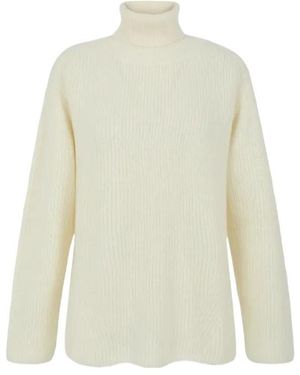 P.A.R.O.S.H. P.A.R.O..H. Flower Embellished Turtleneck Sweater - White