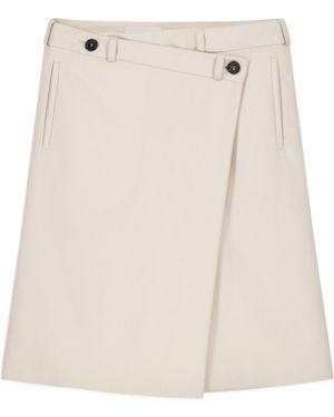 Coperni Button-Detail Circular Midi Skirt - Natural