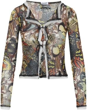 Jean Paul Gaultier Long-Sleeves Cardigan - Multicolor