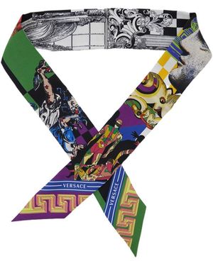Versace Theatre Printed Scarf - Black
