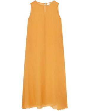 Leset Ramie-Gauze Maxi Dress - Orange