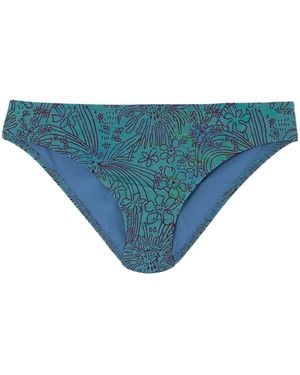 Ulla Johnson Printed Bikini Briefs - Blue