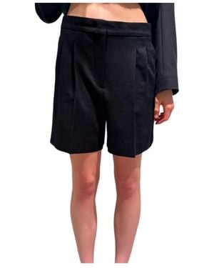 Max Mara Wide-Leg Shorts - Black