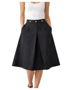 RED Valentino Side Pocket Skirt - Black