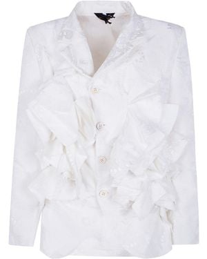 Comme des Garçons Long-Sleeved Jacket - White