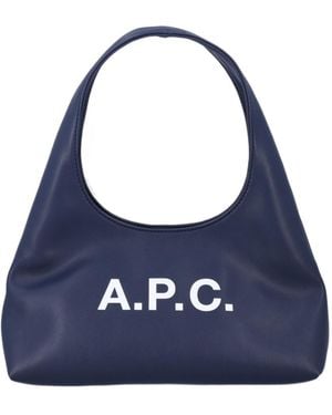 A.P.C. Baby Ninon Small Shoulder Bag - Blue