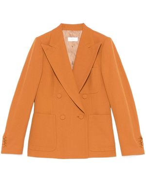 Dries Van Noten Double-Breasted Blazer - Orange