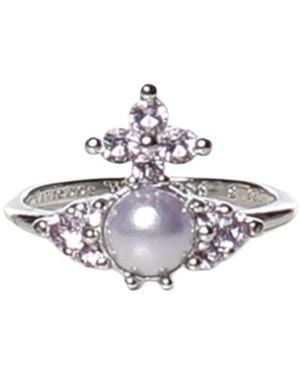 Vivienne Westwood Feorora Crystal-Embellished Ring - White