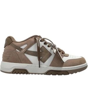 Off-White c/o Virgil Abloh Out Of Office Lace-Up Trainers - Brown