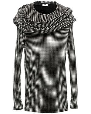 Junya Watanabe Ruffled Round Neck Cover-Up - Grey