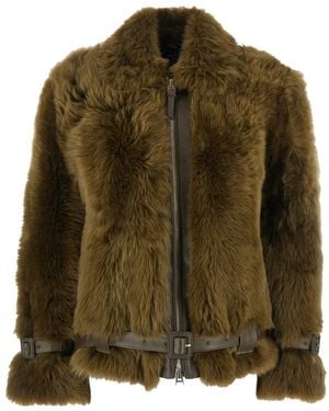 Tom Ford Belted Zipped Jacket - Green