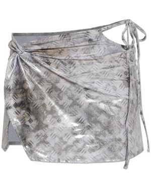 MISBHV Knot-Detail Tie-Fastening Pareo - Grey