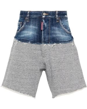 DSquared² Distressed Relax Shorts - Blue