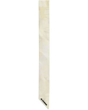 Jil Sander Printed Silk Foulard - White