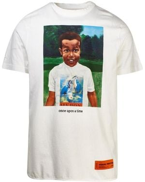 Heron Preston Logo Printed T-Shirt - White
