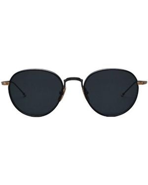 Thom Browne Eyewear Round Frame Sunglasses - Blue