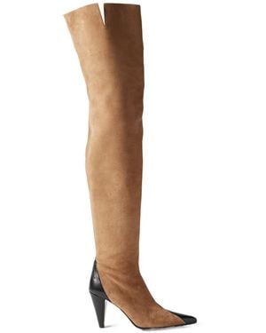 KHAITE Over-The-Knee Heeled Boots - White