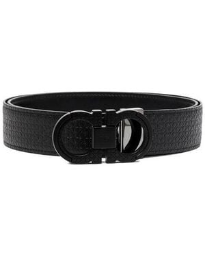 Ferragamo Logo Belt - White