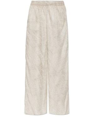 Golden Goose Pinstripe Elasticated Waist Trousers - White