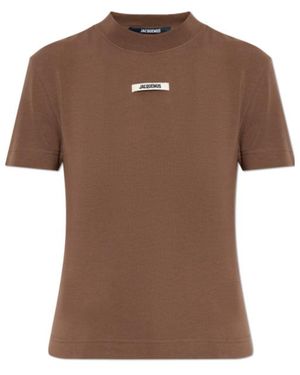 Jacquemus The Gros Grain T-Shirt - Brown