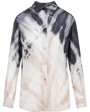 Gabriela Hearst Ferrara Tie-Dye Shirt - Blue