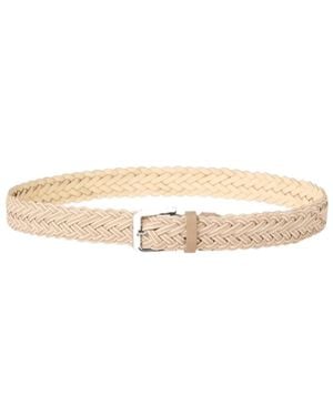 Brunello Cucinelli Braided Two-Tone Belt - Natural