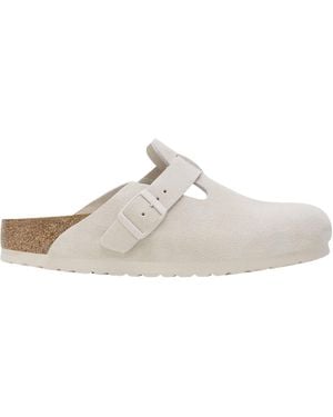 Birkenstock Boston Buckled Slip-On Clogs - White