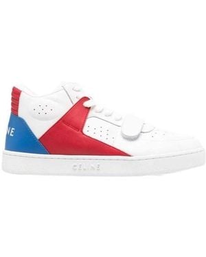Celine Lace-Up Casual Trainers - Pink