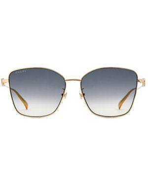 Gucci Specialized Fit Butterfly Sunglasses - Blue