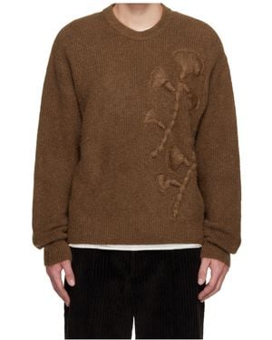 WOOYOUNGMI Crew Neck Jumper - Brown