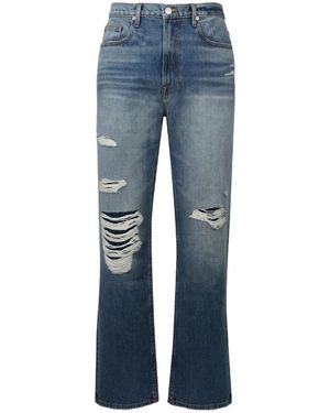 FRAME Distressed Detailed Flared Jeans - Blue