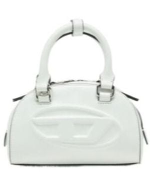 DIESEL 1Dr 2.0 Dome Debossed-Logo Cross-Body Bag - White