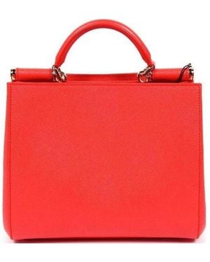 Dolce & Gabbana Logo Details Handbag - Red