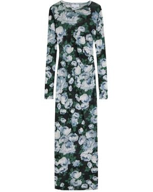 Stella McCartney Floral Mesh Dress - Green