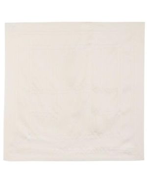 TOTEME Embroidered Silk Scarf - White