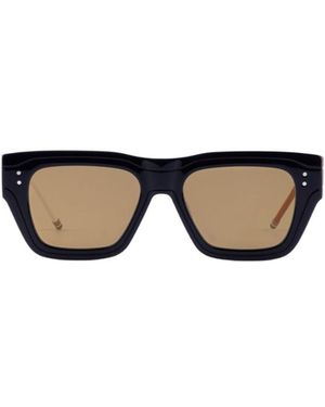 Thom Browne Geometric Frame Sunglasses - Multicolour